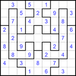 Судоку-пазл 9х9 #285 легкий