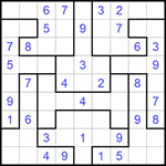 Судоку-пазл 9х9 #286 легкий