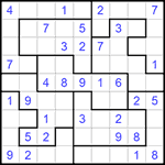 Судоку-пазл 9х9 #288 легкий