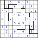 Судоку-пазл 9х9 #289 легкий