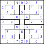 Судоку-пазл 9х9 #292 легкий