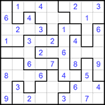 Судоку-пазл 9х9 #293 легкий