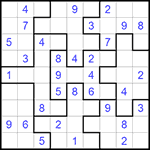 Судоку-пазл 9х9 #294 легкий