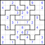 Судоку-пазл 9х9 #295 легкий