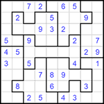 Судоку-пазл 9х9 #296 легкий