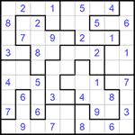 Судоку-пазл 9х9 #297 легкий