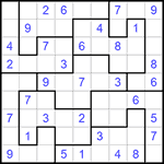 Судоку-пазл 9х9 #298 легкий