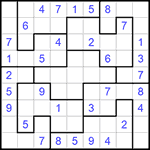 Судоку-пазл 9х9 #299 легкий