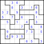 Судоку-пазл 9х9 #303 легкий