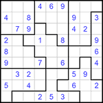 Судоку-пазл 9х9 #304 легкий