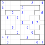 Судоку-пазл 9х9 #251 средний