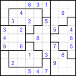 Судоку-пазл 9х9 #252 средний