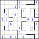 Судоку-пазл 9х9 #255 средний