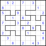 Судоку-пазл 9х9 #256 средний