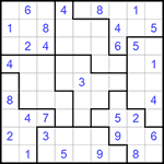 Судоку-пазл 9х9 #259 средний