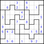 Судоку-пазл 9х9 #261 средний