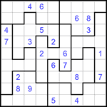 Судоку-пазл 9х9 #262 средний