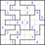 Судоку-пазл 9х9 #267 средний