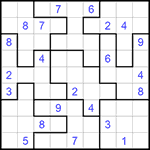 Судоку-пазл 9х9 #268 средний