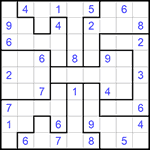 Судоку-пазл 9х9 #269 средний