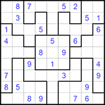 Судоку-пазл 9х9 #270 средний