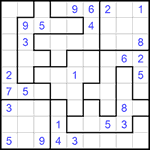 Судоку-пазл 9х9 #271 средний