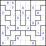 Судоку-пазл 9х9 #272 средний