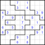 Судоку-пазл 9х9 #275 средний