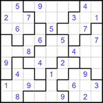 Судоку-пазл 9х9 #277 средний