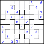 Судоку-пазл 9х9 #278 средний