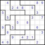 Судоку-пазл 9х9 #280 средний