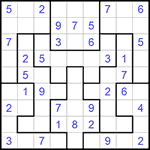 Судоку-пазл 9х9 #284 средний