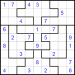 Судоку-пазл 9х9 #286 средний