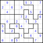 Судоку-пазл 9х9 #289 средний