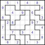 Судоку-пазл 9х9 #290 средний