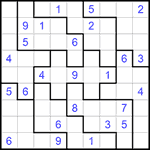 Судоку-пазл 9х9 #251 трудный