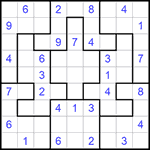 Судоку-пазл 9х9 #258 трудный