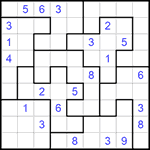 Судоку-пазл 9х9 #260 трудный