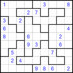 Судоку-пазл 9х9 #264 трудный