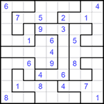 Судоку-пазл 9х9 #265 трудный