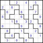 Судоку-пазл 9х9 #267 трудный