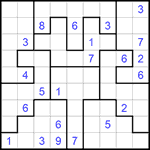 Судоку-пазл 9х9 #268 трудный