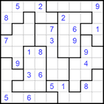 Судоку-пазл 9х9 #270 трудный