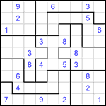 Судоку-пазл 9х9 #271 трудный