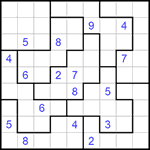 Судоку-пазл 9х9 #272 трудный