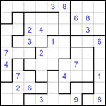 Судоку-пазл 9х9 #273 трудный