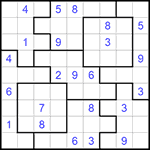 Судоку-пазл 9х9 #276 трудный