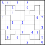 Судоку-пазл 9х9 #277 трудный