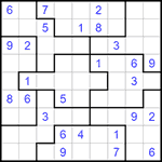 Судоку-пазл 9х9 #278 трудный