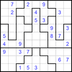 Судоку-пазл 9х9 #279 трудный